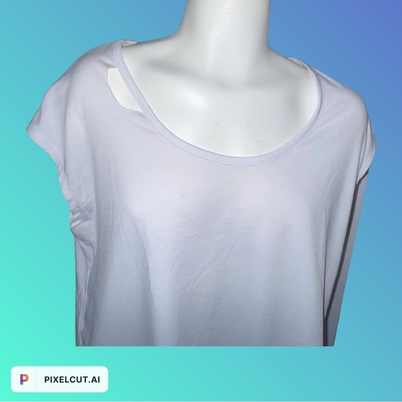 Cut Out Tee - White - Picture 6 of 8